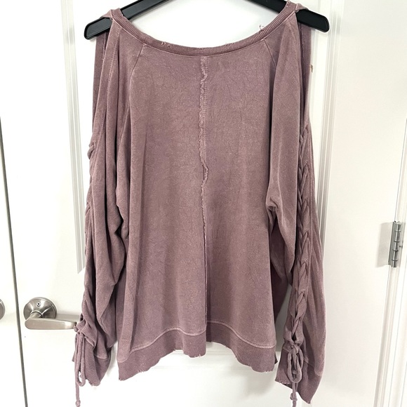 Lucky Brand Lace-Up Sweatshirt - Picture 9 of 15